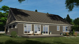 Traditional House Plan - Richmond 93431 - Rear Exterior