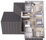 Farmhouse House Plan - Woodside 42371 - 2nd Floor Plan Dollhouse - 