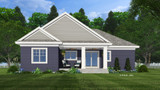 Secondary Image - Bungalow House Plan - Henderson 97215 - Rear Exterior