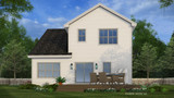 Farmhouse House Plan - White Stone 62356 - Rear Exterior