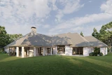 European House Plan - La Manche Place 37117 - Rear Exterior