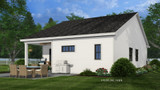 Farmhouse House Plan - Packard 63938 - Rear Exterior