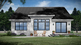 Farmhouse House Plan - Linden 55066 - Rear Exterior