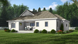 Farmhouse House Plan - Clemmons 11971 - Rear Exterior