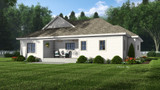 Farmhouse House Plan - Clemmons 11971 - Rear Exterior