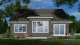 Traditional House Plan - Jasper Creek 91550 - Rear Exterior