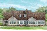 Southern House Plan - Bowling Green 61737 - Rear Exterior
