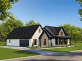 Secondary Image - Farmhouse House Plan - Brooklyn 50851 - Left Exterior