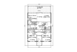 Modern House Plan - 42703 - 1st Floor Plan