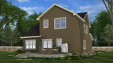 Bungalow House Plan - Glendale 74351 - Rear Exterior