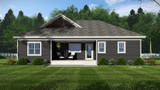 Secondary Image - Craftsman House Plan - Milton 98657 - Rear Exterior