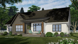 Farmhouse House Plan - Westfield 38675 - Rear Exterior