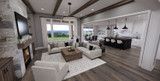 Farmhouse House Plan - Westfield 38675 - Great Room