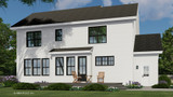 Farmhouse House Plan - Oak Marsh 93975 - Rear Exterior