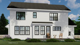 Farmhouse House Plan - Oak Marsh 93975 - Rear Exterior