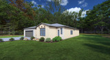 Southwest House Plan - The Cassidy 65219 - Right Exterior