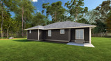 Secondary Image - Craftsman House Plan - The Chestnut 10203 - Rear Exterior