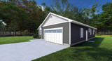 Craftsman House Plan - The Chestnut 10203 - Right Exterior