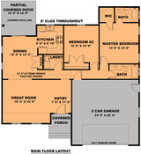 Craftsman House Plan - The Chestnut 10203 - 1st Floor Plan