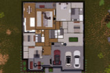 Traditional House Plan - Cedar View 34887 - 1st Floor Dollhouse - 