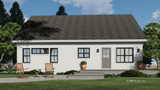 Farmhouse House Plan - Breezy Pointe 87783 - Rear Exterior