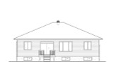 Secondary Image - Modern House Plan - 28404 - Rear Exterior