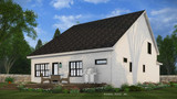 Farmhouse House Plan - Hagwood 18248 - Rear Exterior