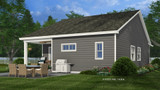 Bungalow House Plan - Nash 57367 - Rear Exterior