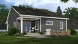 Bungalow House Plan - Nash 57367 - Rear Exterior
