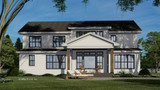Farmhouse House Plan - Shorewood 35256 - Rear Exterior