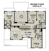 Farmhouse House Plan - Shorewood 35256 - 2nd Floor Plan