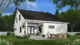 Farmhouse House Plan - Emma Marie 40610 - Rear Exterior