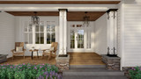 Farmhouse House Plan - Thornwood 86628 - Porch