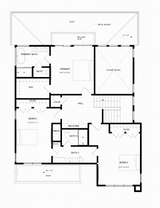 Secondary Image - Modern House Plan - 58816 - 2nd Floor Plan