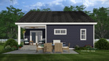 Craftsman House Plan - Essex 63096 - Rear Exterior