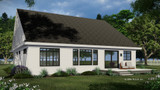 Farmhouse House Plan - Sunny Acres 94059 - Rear Exterior