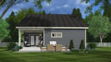 Craftsman House Plan - Agnes 84039 - Rear Exterior