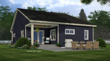 Craftsman House Plan - Pontiac 27166 - Rear Exterior