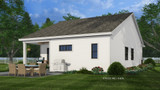 Farmhouse House Plan - Plymouth 16748 - Rear Exterior