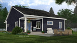 Bungalow House Plan - Tucker 86082 - Rear Exterior