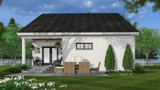 Farmhouse House Plan - Evelyn 79674 - Rear Exterior