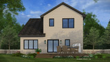 Modern House Plan - Garnette 89778 - Rear Exterior
