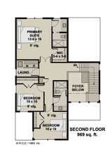 Modern House Plan - Garnette 89778 - 2nd Floor Plan