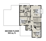 Craftsman House Plan - Pineview 85840 - 2nd Floor Plan