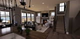 Craftsman House Plan - Pineview 85840 - Great Room
