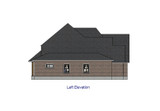 French Country House Plan - 62787 - Left Exterior