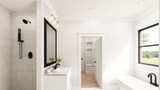 Farmhouse House Plan - Dover Hills 78630 - Master Bathroom