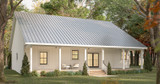 Farmhouse House Plan - 55600 - Rear Exterior
