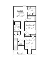 Secondary Image - Craftsman House Plan - 78689 - 2nd Floor Plan