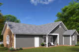 Craftsman House Plan - Steelwood 78483 - Rear Exterior